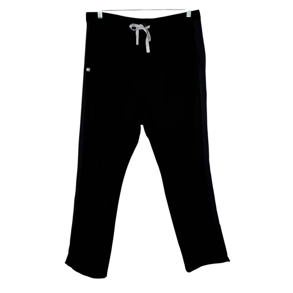 Figs Technical Collection Black Utility Workwear Scrubs Pants Drawstrings Sz XL